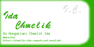 ida chmelik business card